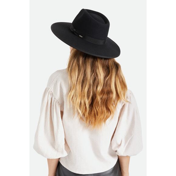 Brixton Unisex Style Black Jo Wide-Brim Western Rancher Hat Size M NWT main image 8